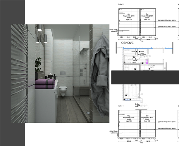 Image for Jelena Popac's project Interior design of bathroom