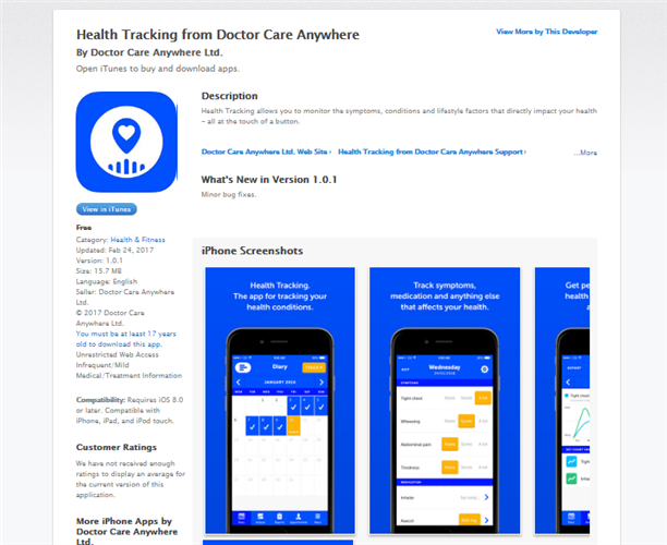 Image for Sinisa Kolarevic's project Health Tracking iOS app