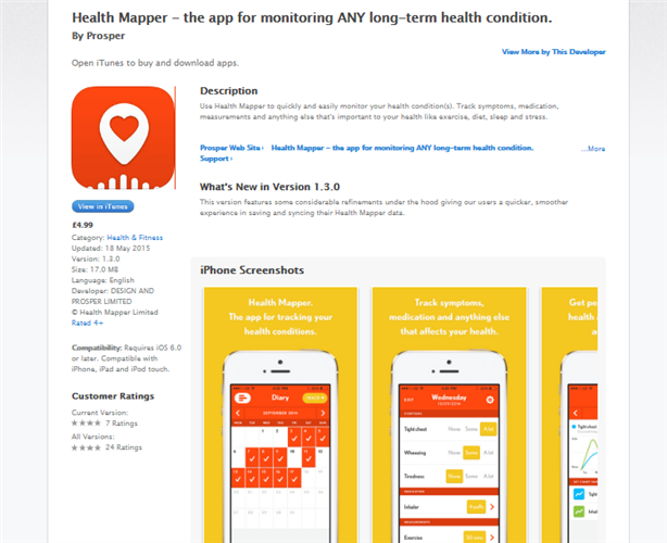 Image for Sinisa Kolarevic's project Health Mapper iOS app