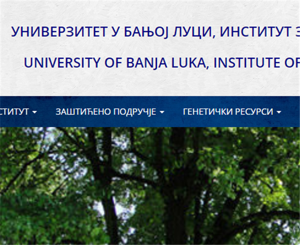 Image for Slobodan Milivojevic's project University of Banja Luka, Institute of genetic resources