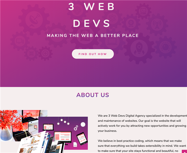 Image for Tatjana Tanaskovic's project 3 Web Devs Digital Agency Website
